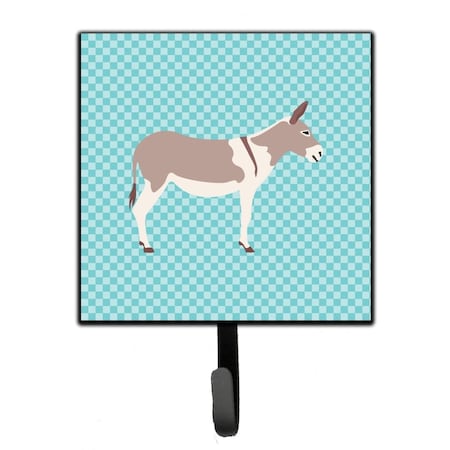 Carolines Treasures Australian Teamster Donkey Blue Check Leash or Key Holder BB8020SH4